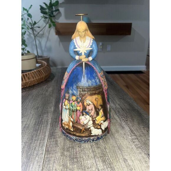 Jim Shore Heartwood Creek A Star Shall Guide Us S4003273 2005 Angel Nativity bro - Picture 1 of 5